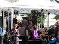 Media at the National Cathedral for the Funeral