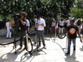 Media at the Partial Solar Eclipse