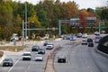 Media, Pennsylvania, U.S - October 21, 2023 - The view of traffic on McDade Boulevard