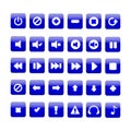 Media player buttons Royalty Free Stock Photo