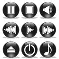 Media Player Buttons Royalty Free Stock Photo