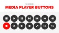 14 Media player buttons