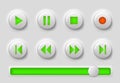 Media player buttons Royalty Free Stock Photo