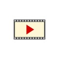 Media player, icon film, simple logo or icon