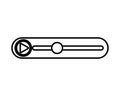 Media player progress bar icon Royalty Free Stock Photo