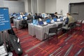 Media and press room at the Consumer Electronic Show CES 2020