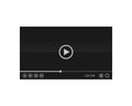 Media or Video player interface vector illustration. Play video. Vector EPS10