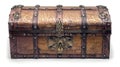 mediaeval closed locked treasure antique vintage chest with goth Royalty Free Stock Photo