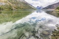 Medial Multinskiye lake. Altai mountains autumn landscape, Russia.