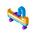 Median wheelchair isometric icon vector illustration