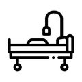 Median wheelchair icon vector outline illustration