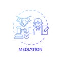 Mediation concept icon