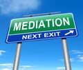 Mediation concept. Royalty Free Stock Photo
