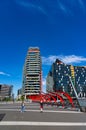 Medibank and NAB buildings in the Docklands, Melbourne Royalty Free Stock Photo