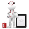 Medic with tablet computer