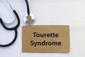 tourette syndrome on brown paper Royalty Free Stock Photo
