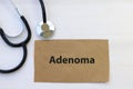 adenoma on brown paper Royalty Free Stock Photo