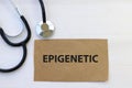epigenetic on brown paper Royalty Free Stock Photo