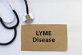 lyme disease on brown paper Royalty Free Stock Photo