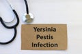 yersinia pestis infection on brown paper Royalty Free Stock Photo