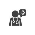 Medical advice vector icon Royalty Free Stock Photo