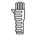 Medical aid bandage icon outline vector. Injury accident Royalty Free Stock Photo