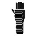 Medical aid bandage icon simple vector. Injury accident