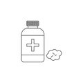 Medical alcohol icon. Medecine Element for mobile concept and web apps. Thin line icon for website design and development, app de Royalty Free Stock Photo