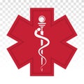 Medical alert emergency / ems flat icon for apps and websites
