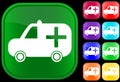 Medical ambulance icon