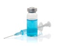 Medical ampoule vial and syringe Royalty Free Stock Photo