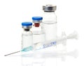 Medical ampoule, vials, and syringes Royalty Free Stock Photo