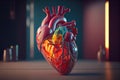 Medical Anatomical Heart, 3d Render, Realistic Heart, Soft Light,generative ai