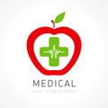 Medical apple plus company logo