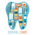 Medical background design with dental icons