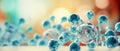 Medical background with macro image of an unknown virus. Health, infection and pan-epidemic concept. Banner