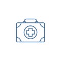 Medical bag logo design vector template, Travel logo design concept, Icon symbol Royalty Free Stock Photo