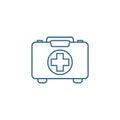 Medical bag logo design vector template, Travel logo design concept, Icon symbol Royalty Free Stock Photo