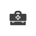 Medical bag vector icon Royalty Free Stock Photo