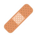 Medical band aid isolated