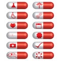 Medical banner set pills