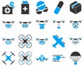 Medical bicolor icons Royalty Free Stock Photo