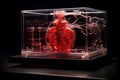 Medical bio 3d printer prints human brain for transplantation in the laboratory, AI Generated