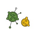 medical biology virus line icon. element of bacterium virus illustration icons. signs symbols can be used for web logo mobile app