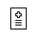 Medical blank icon