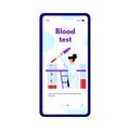 Medical blood analysis for the mobile app.