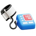 Medical blood pressure 3D icon