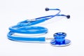 Medical blue stethoscope