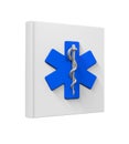 Medical Book with Star of Life Symbol