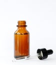 Medical bottle on white background